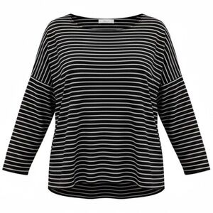 ZARA KNIT Striped Lightweight Oversized Top.